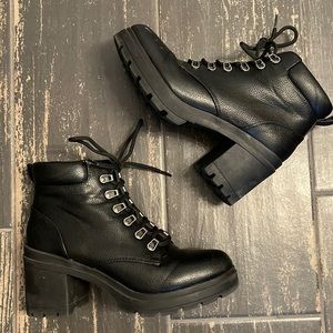 Heeled Combat Boots